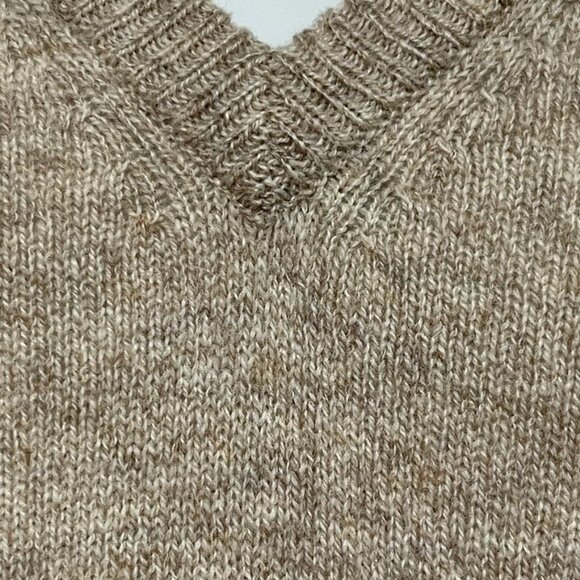 EWM Machine Washable Soft Lambswool Dad Vest Beige Men's Size L - Picture 4 of 10